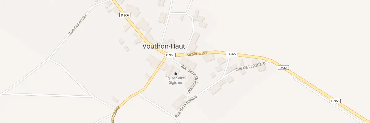 Plan du 28 Gr Grande Rue à Vouthon-Haut