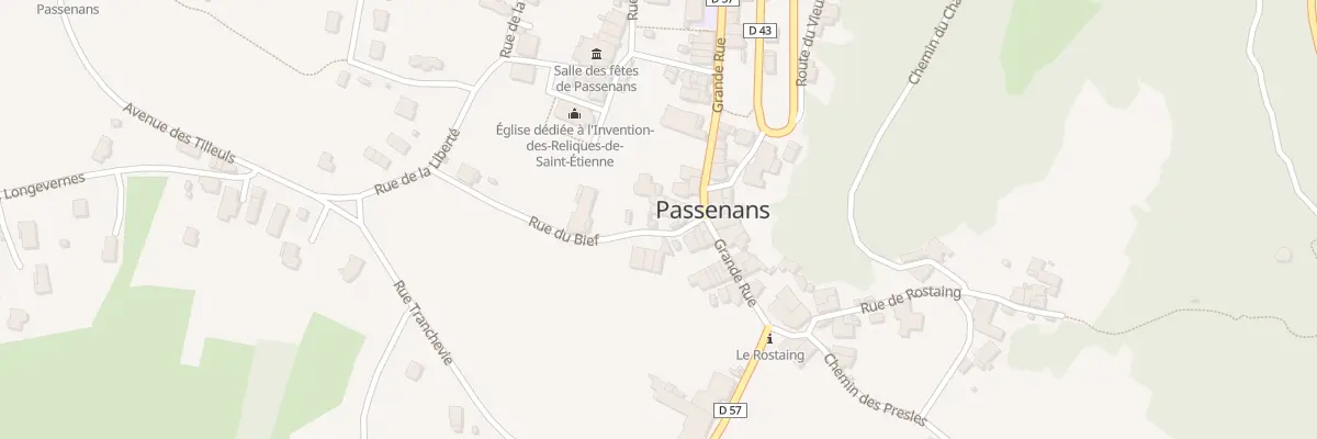 Plan du 36 Rue du Bief à Passenans