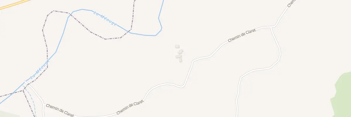 Plan du 1390 Che de Claret à Lachau
