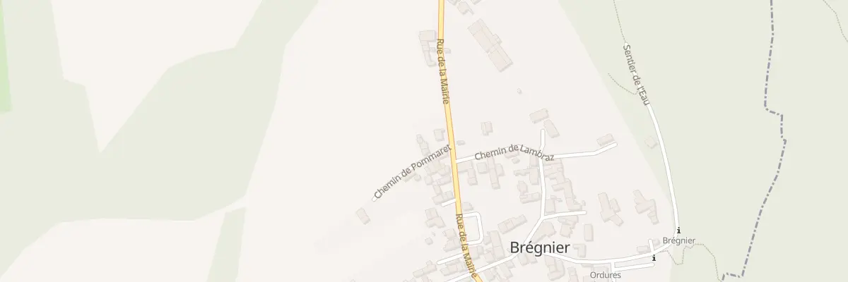Plan du 5045 Bregnier Village à Brégnier-Cordon