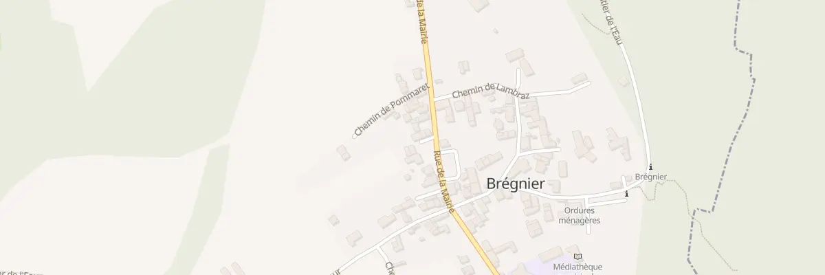 Plan du 1005 Rue de la Mairie à Brégnier-Cordon