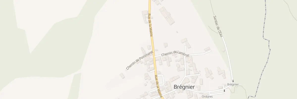 Plan du 2 Che de Pommaret à Brégnier-Cordon