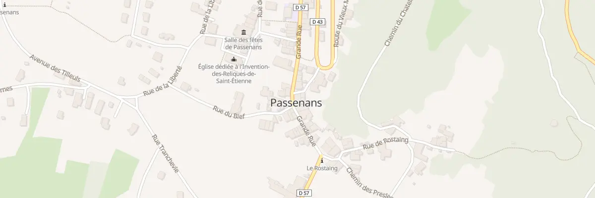 Plan du 209 Grande Rue à Passenans