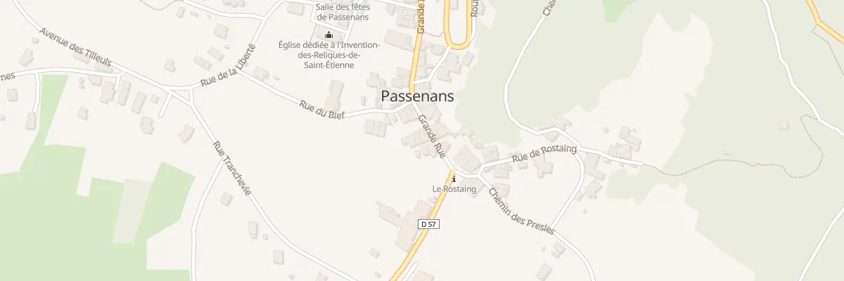 Plan du 252 Grande Rue à Passenans