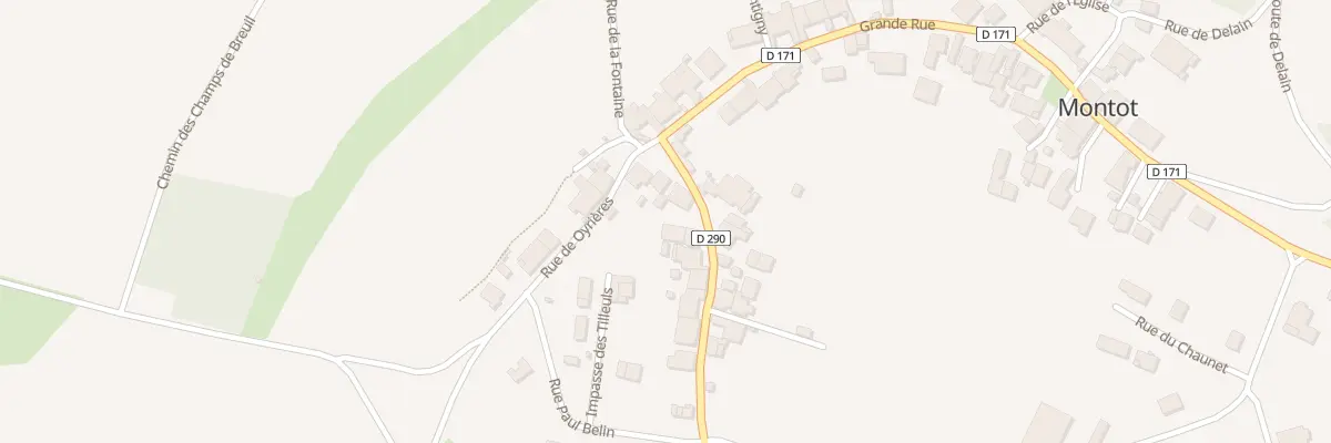 Plan du 2 Rte de Vereux à Montot