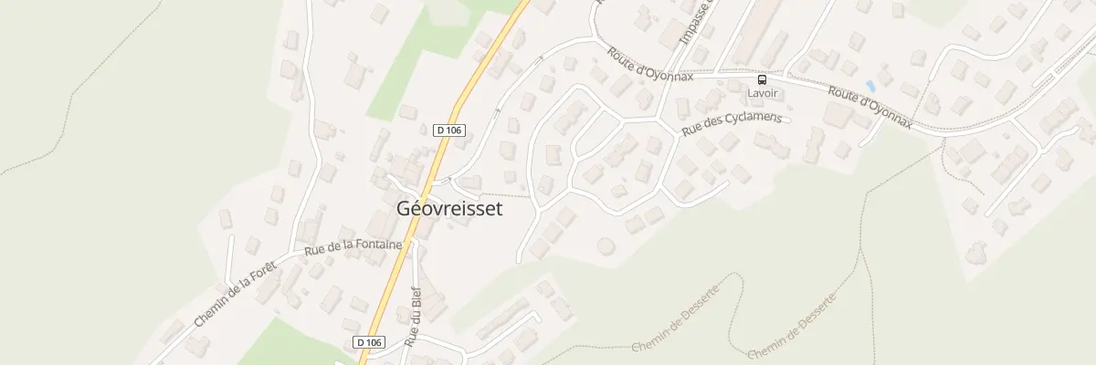 Plan du 28 Rue des Cyclamens à Géovreisset