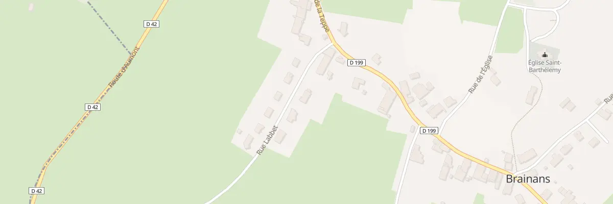 Plan du 3 Rue Labbet à Brainans