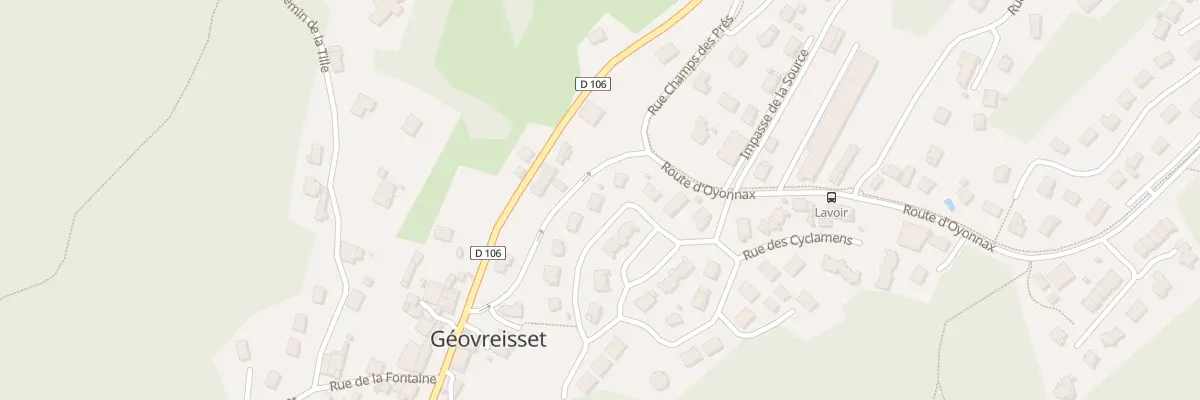 Plan du 5 Rue des Cyclamens à Géovreisset