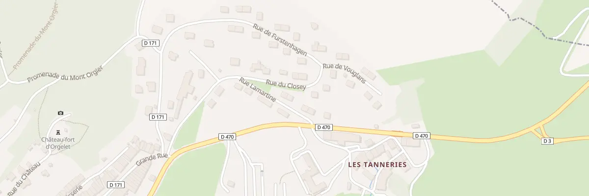 Plan du 13 Rue Lamartine à Orgelet