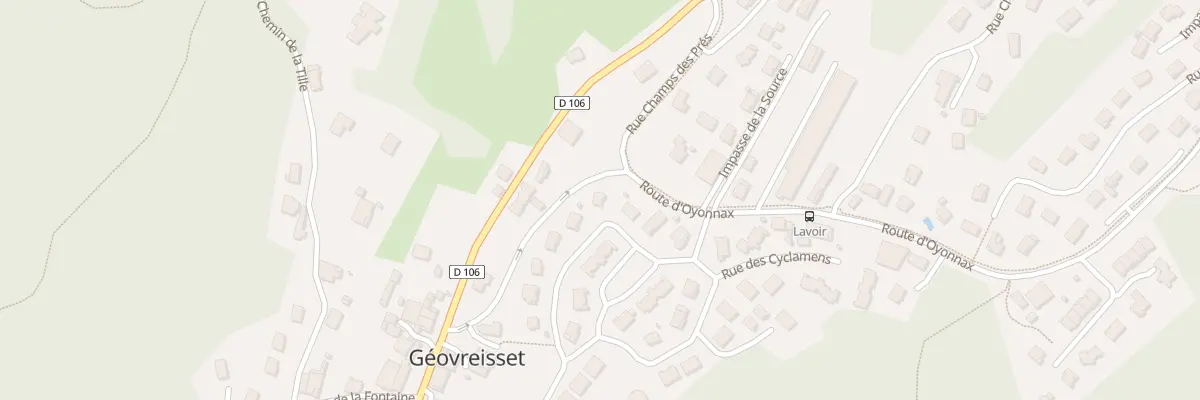 Plan du 6 Rue des Cyclamens à Géovreisset