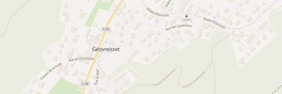 Plan du 73 Rue des Cyclamens à Géovreisset
