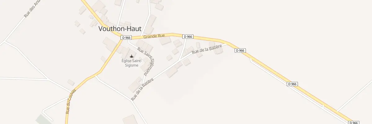 Plan du 7 Rue de la Batiere à Vouthon-Haut