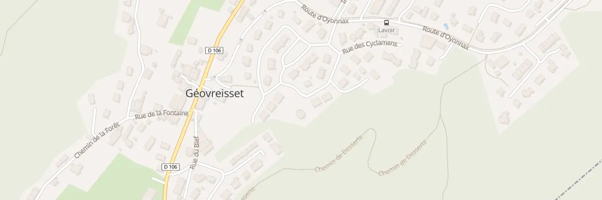 Plan du 70 Rue des Cyclamens à Géovreisset