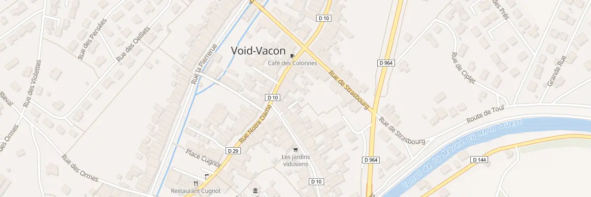 Plan du 6 Rue Gaston Broquet à Void-Vacon