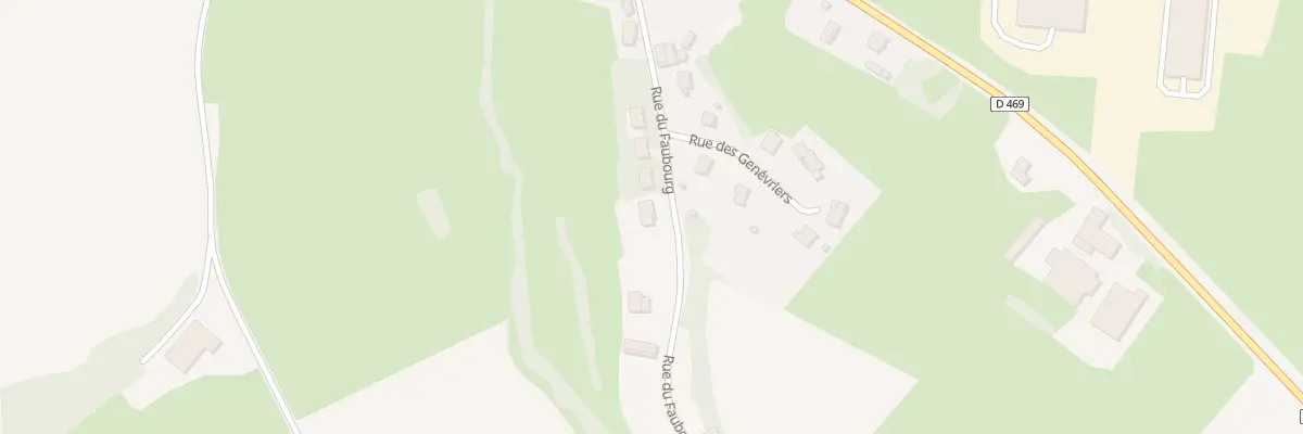 Plan du 10B Rue du Faubourg à Vaudrey