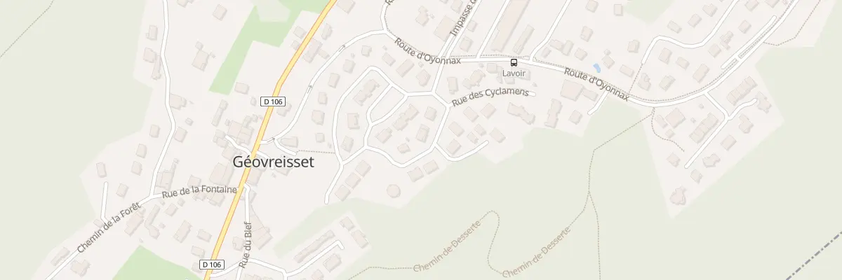 Plan du 15 Rue des Cyclamens à Géovreisset