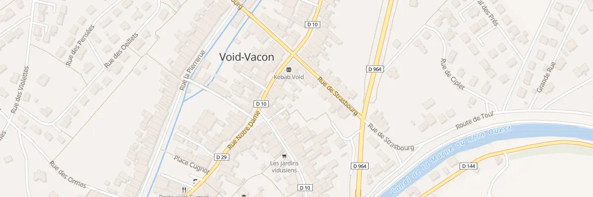 Plan du 12 Rue Gaston Broquet à Void-Vacon