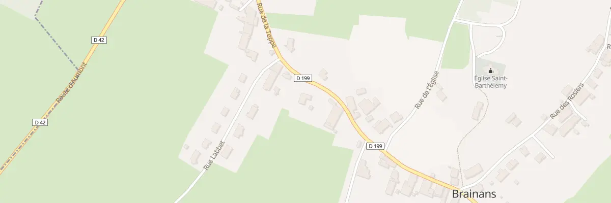 Plan du 20 Rue de la Teppe à Brainans