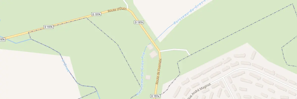 Plan du 9001 Bloucq à Foameix-Ornel