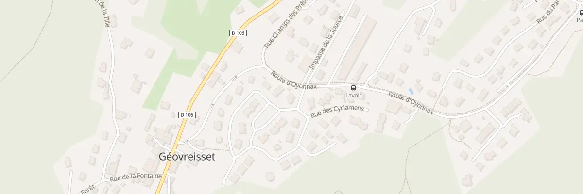 Plan du 9 Rue des Cyclamens à Géovreisset