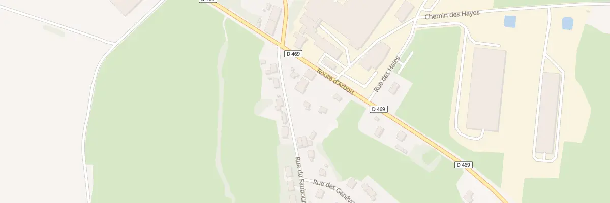 Plan du 1B Rue du Faubourg à Vaudrey