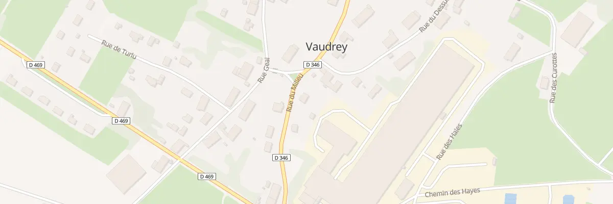Plan du 19 Rue du Milieu à Vaudrey