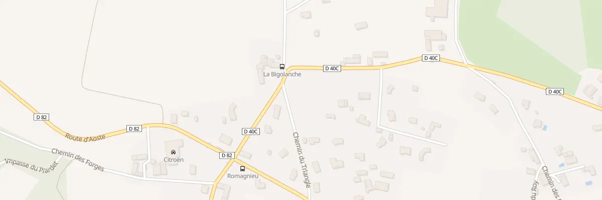 Plan du 70 Che du Triangle à Romagnieu