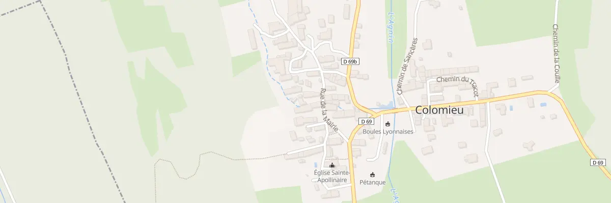 Plan du 77 Rue de la Mairie à Colomieu
