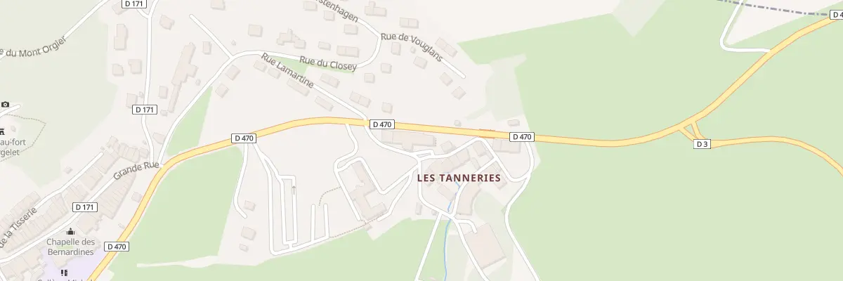 Plan du 6 Rte des Lacs à Orgelet