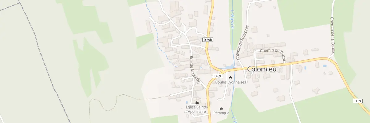 Plan du 77 Rue de la Mairie à Colomieu