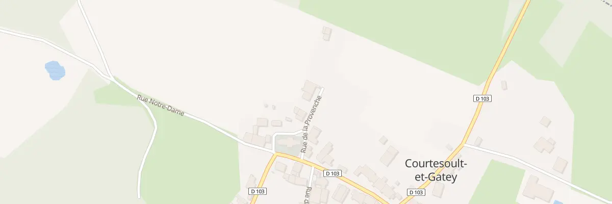 Plan du 1B Rue de la Provenche à Courtesoult-et-Gatey