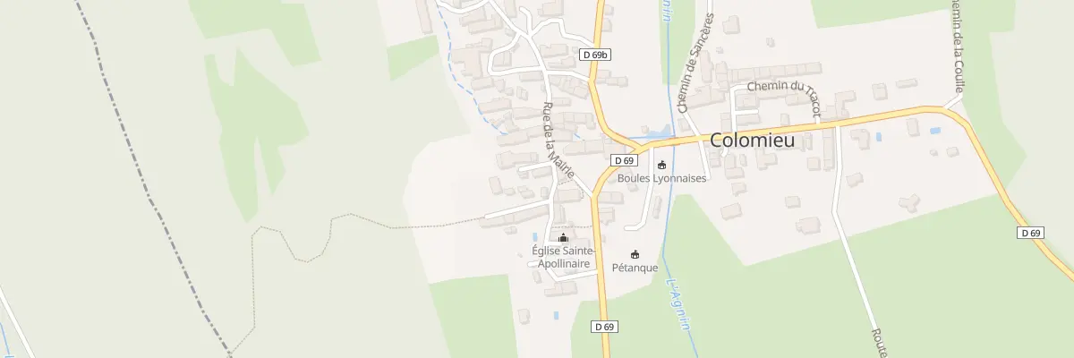 Plan du 223 Rue de l’Eglise à Colomieu