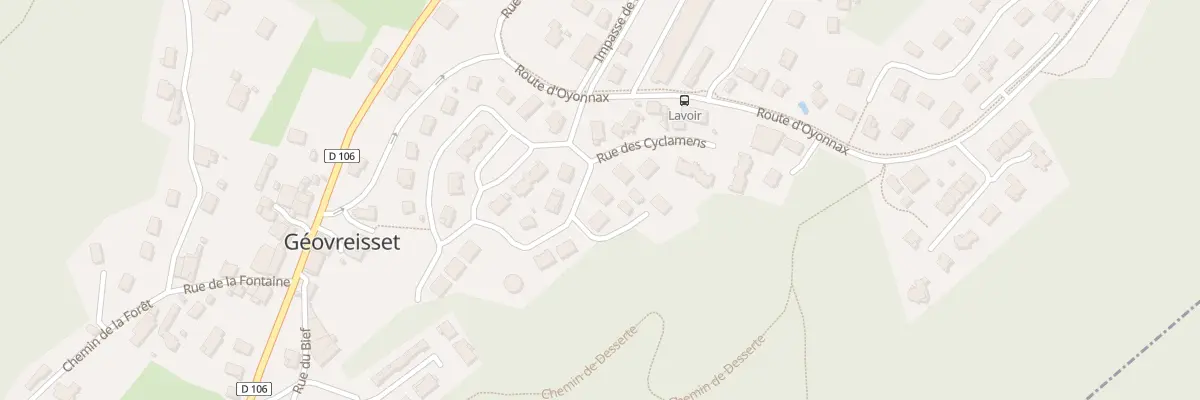 Plan du 62 Rue des Cyclamens à Géovreisset
