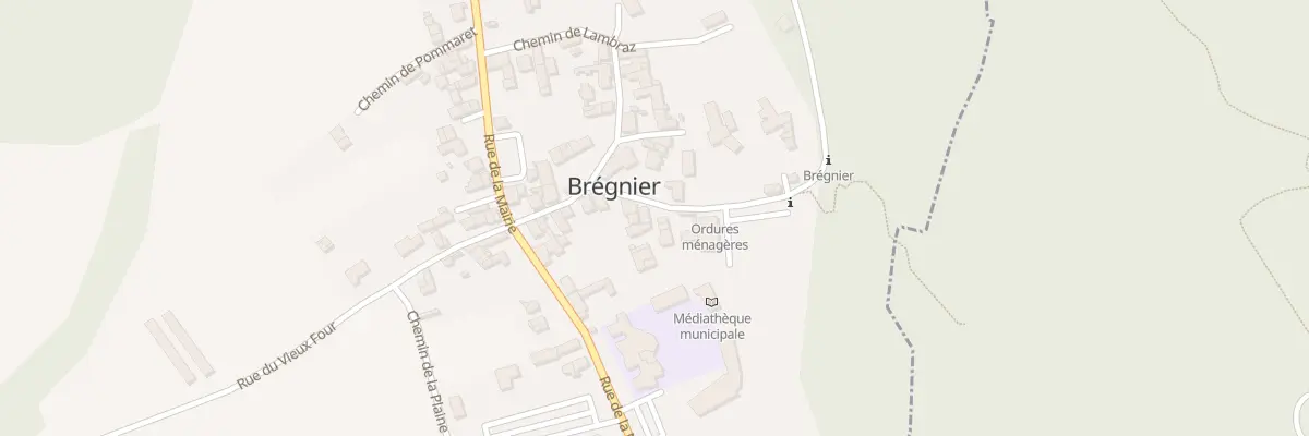 Plan du 5008 Bregnier Village à Brégnier-Cordon