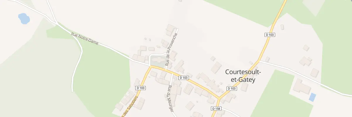 Plan du 2 Rue de la Provenche à Courtesoult-et-Gatey