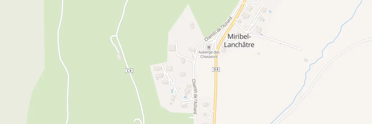 Plan du 216 Che de l’Achard à Miribel-Lanchâtre