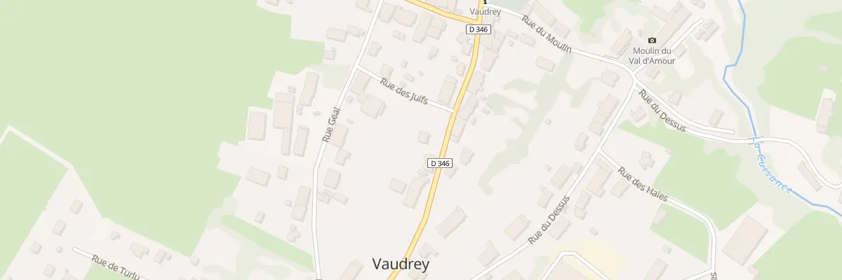 Plan du 8 Rue du Milieu à Vaudrey