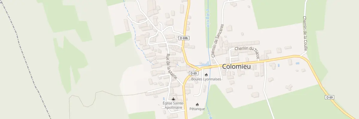 Plan du 185 Rte de Bondar à Colomieu