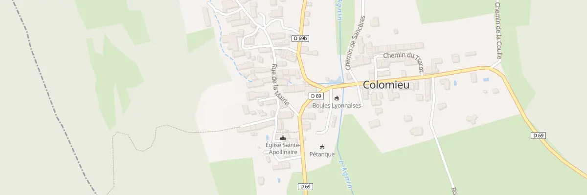 Plan du 103 Rte de Croze à Colomieu