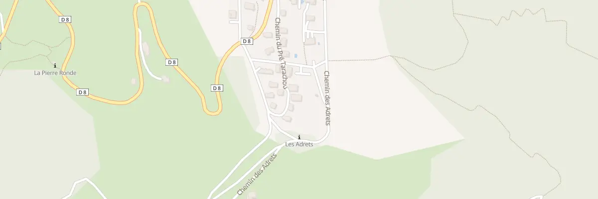 Plan de Lot Pre Tarachou à Miribel-Lanchâtre