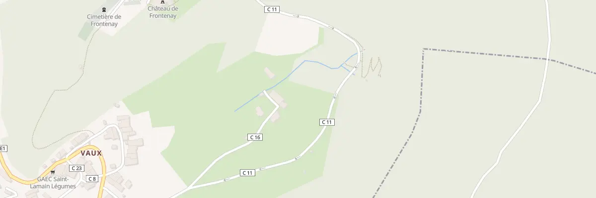 Plan du 206 Imp de la Forge à Frontenay