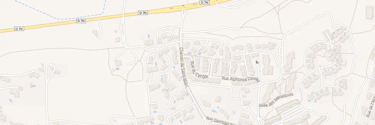 Plan du 1 Rue du Cengle à Rousset