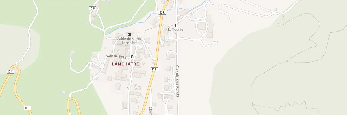 Plan du 198 Che des Adrets à Miribel-Lanchâtre