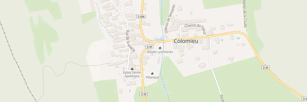 Plan du 108 Rte de Croze à Colomieu