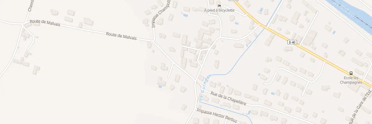 Plan du 1065 Rte de Malvais à Aoste
