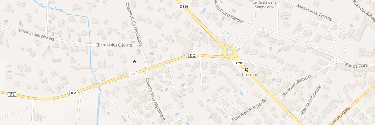 Plan du 5585 Cd N2 Dit Rte d’Aubagne à Gémenos
