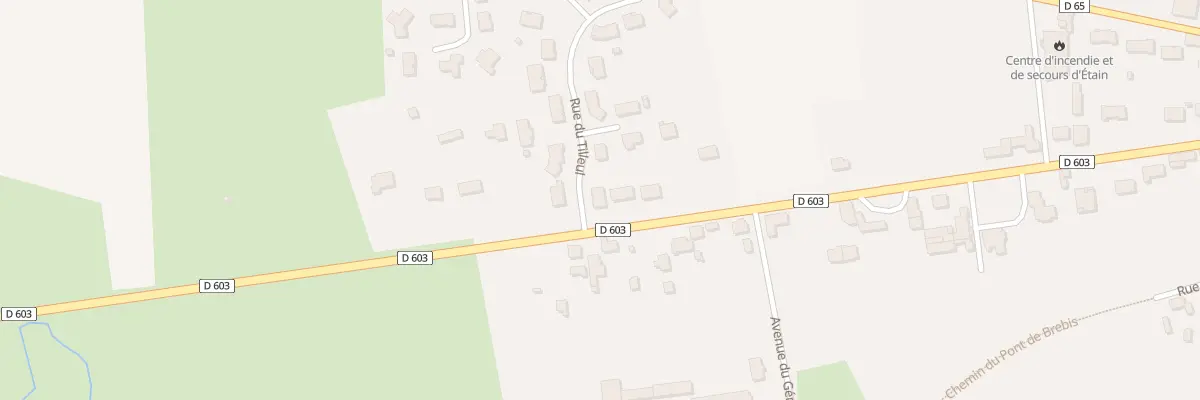 Plan du 2 Rue du Tilleul à Étain