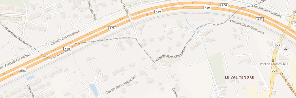 Plan du 5001 Che de Valtendre à Ceyreste