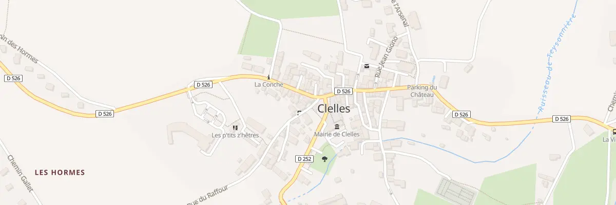 Plan du 16 Rue du Raffour à Clelles
