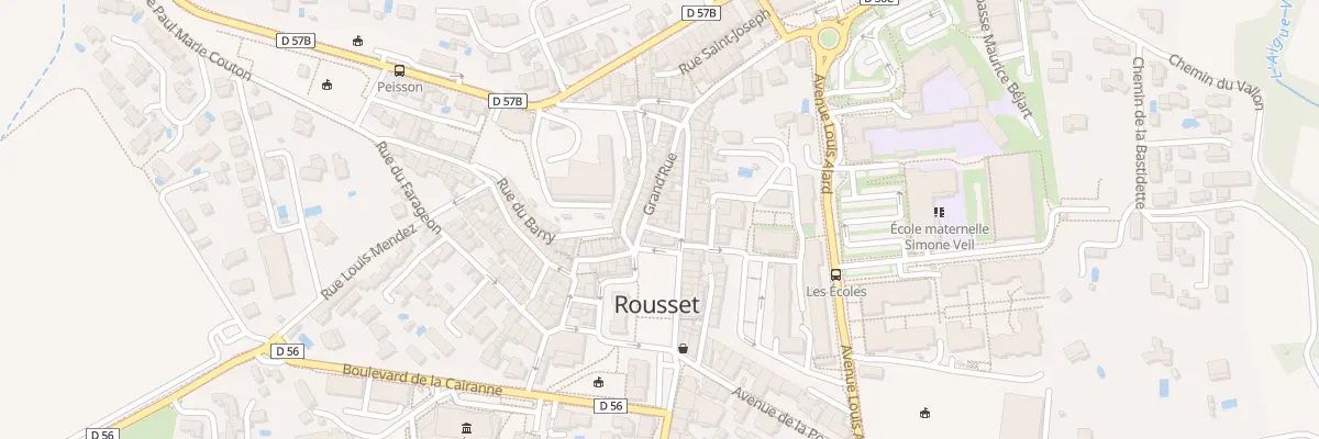 Plan du 8 Rue Grande à Rousset